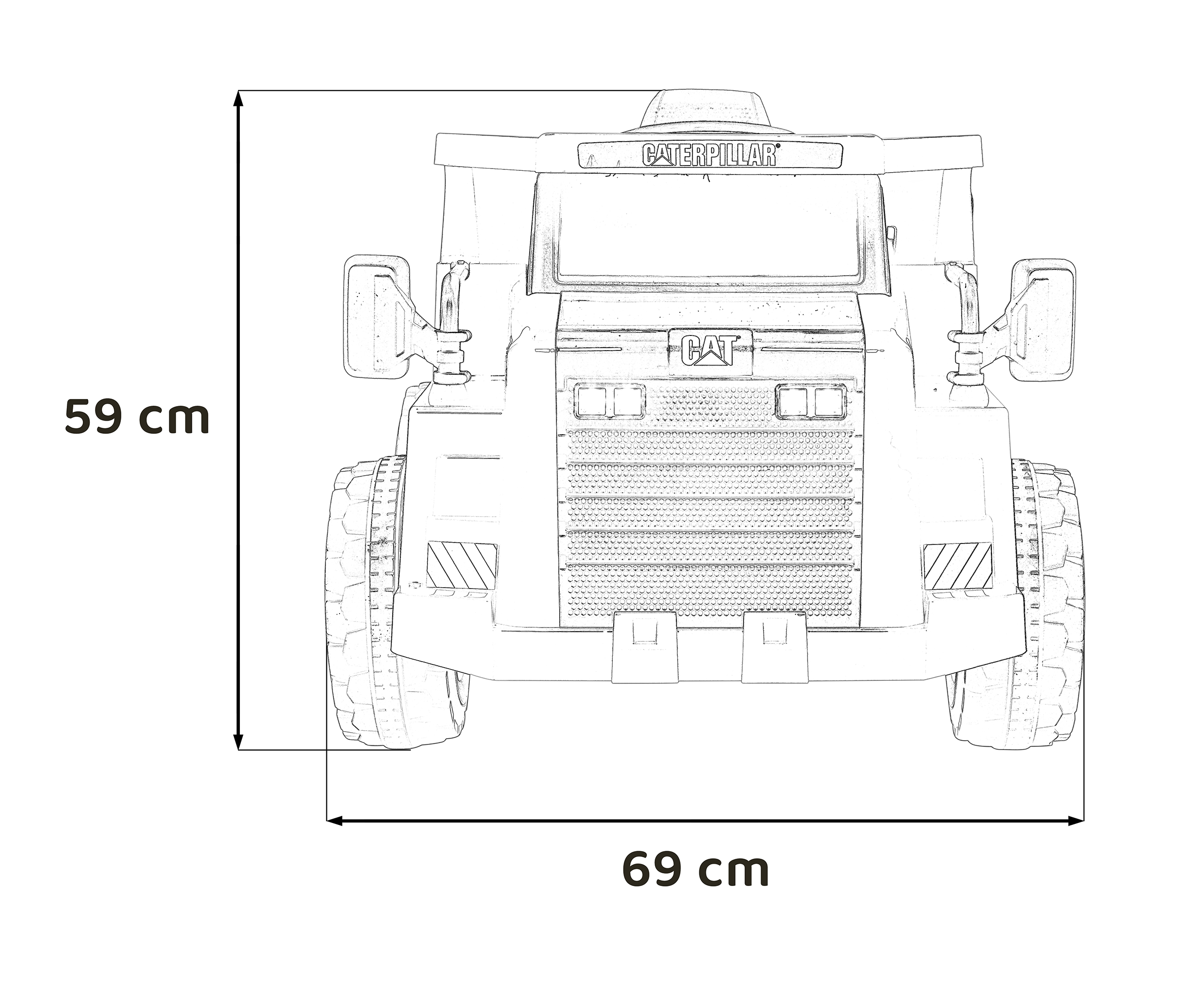 Cat Dump Truck Ride On 12V