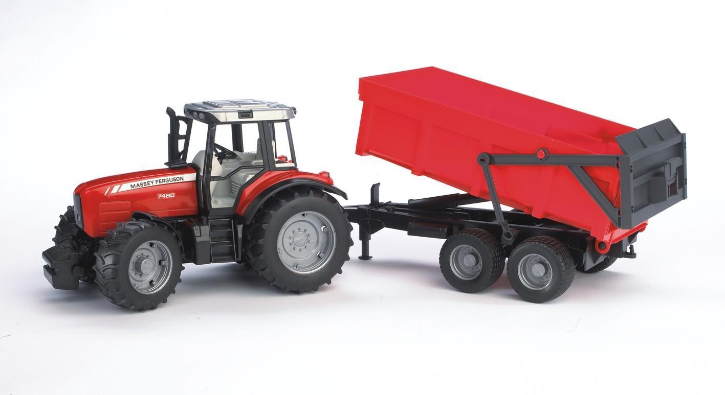 Trattore Massey Ferguson 7480 Con Rimorchio