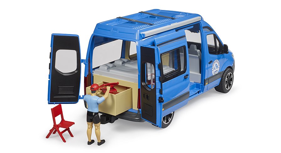  MB Sprinter camper con personaggio