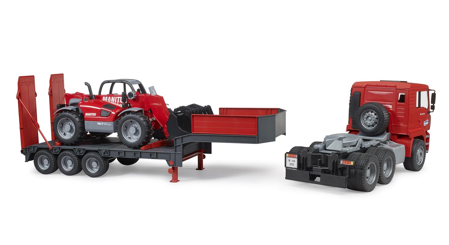  MAN TGA bilico con Manitou MLT 633