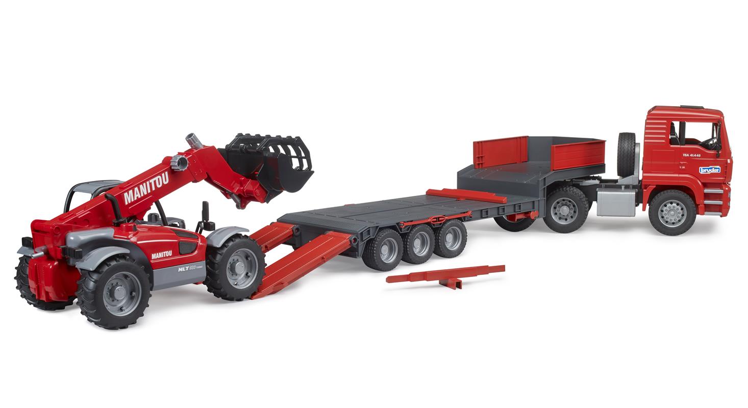  MAN TGA bilico con Manitou MLT 633